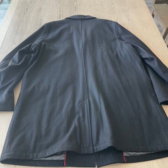 Tommy Hilfiger Men's Wool blend Overcoat - Black XXL - Picture 4 of 4